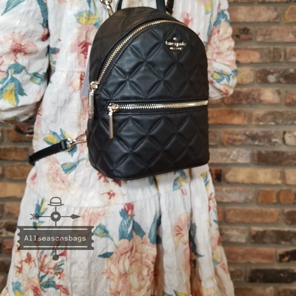 Kate Spade MINI NATALIA backpack Leather Black main image 4